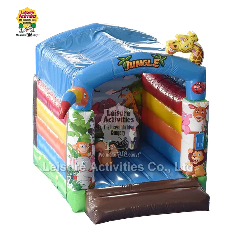 ວິທີການ Mini Inflatable Bouncy Castle Jungle ກັບມຸງສະຫນັບສະຫນູນຄວາມບັນເທີງທີ່ຫນາແຫນ້ນ ວິທີການ Mini Inflatable Bouncy Castle Jungle ກັບມຸງສະຫນັບສະຫນູນຄວາມບັນເທີງທີ່ຫນາແຫນ້ນ