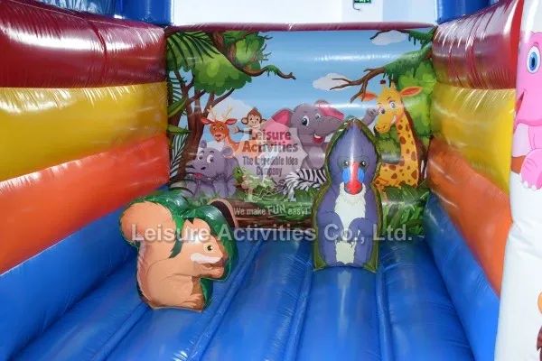 Mini Inflatable Bouncy Castle Jungle With Roof