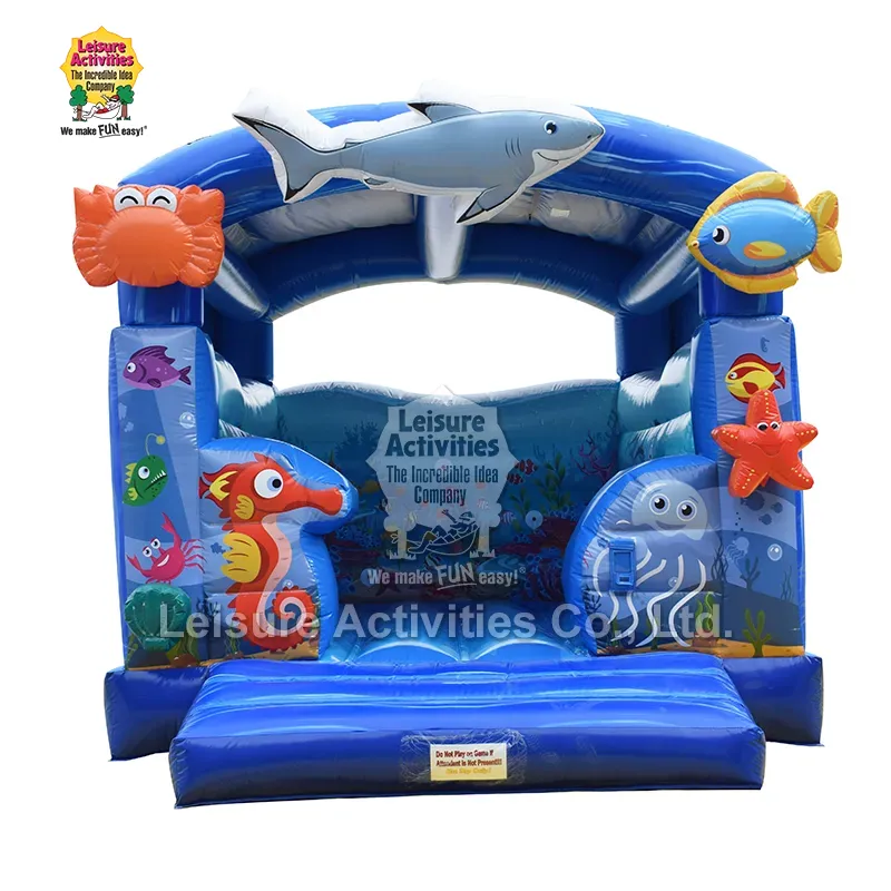 ມາດຕະຖານ Inflatable Bouncy Castles A Frame Aquarium