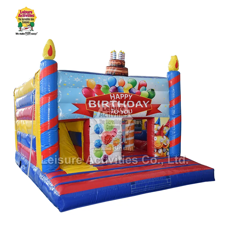 ສຸກສັນວັນເດືອນປີເກີດ Castle Inflatable Multiplay Bouncy Castle