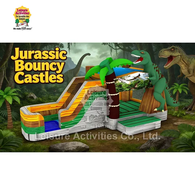 Super Inflatable Multiplay Castles Jurassic Bouncy