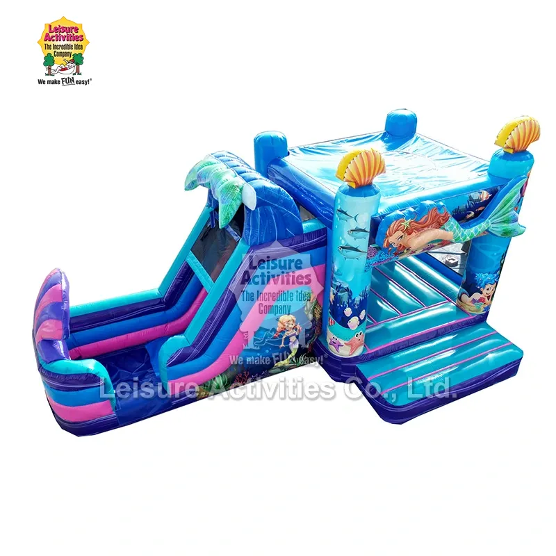 Super Inflatable Multiplay Castles Mermaid Bouncy